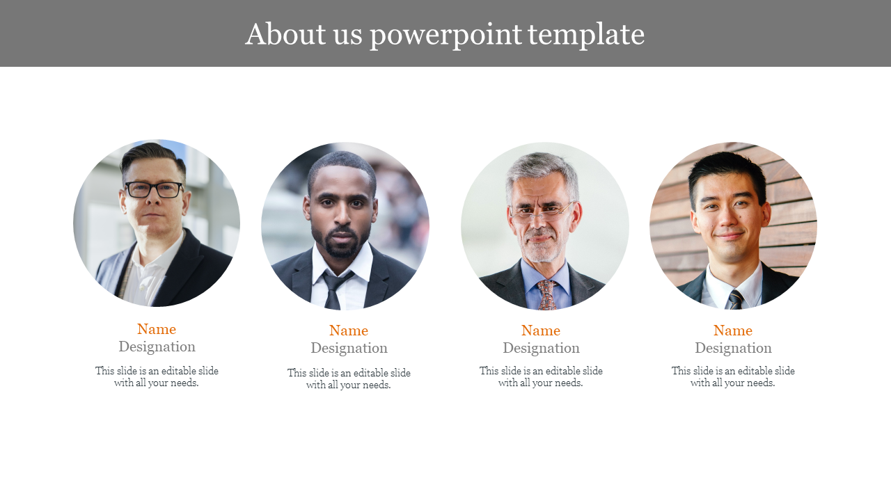 Innovative About Us PowerPoint Template PPT Designs